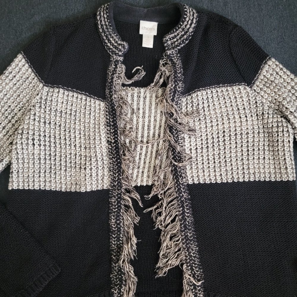 Chico's Fringe Sweater